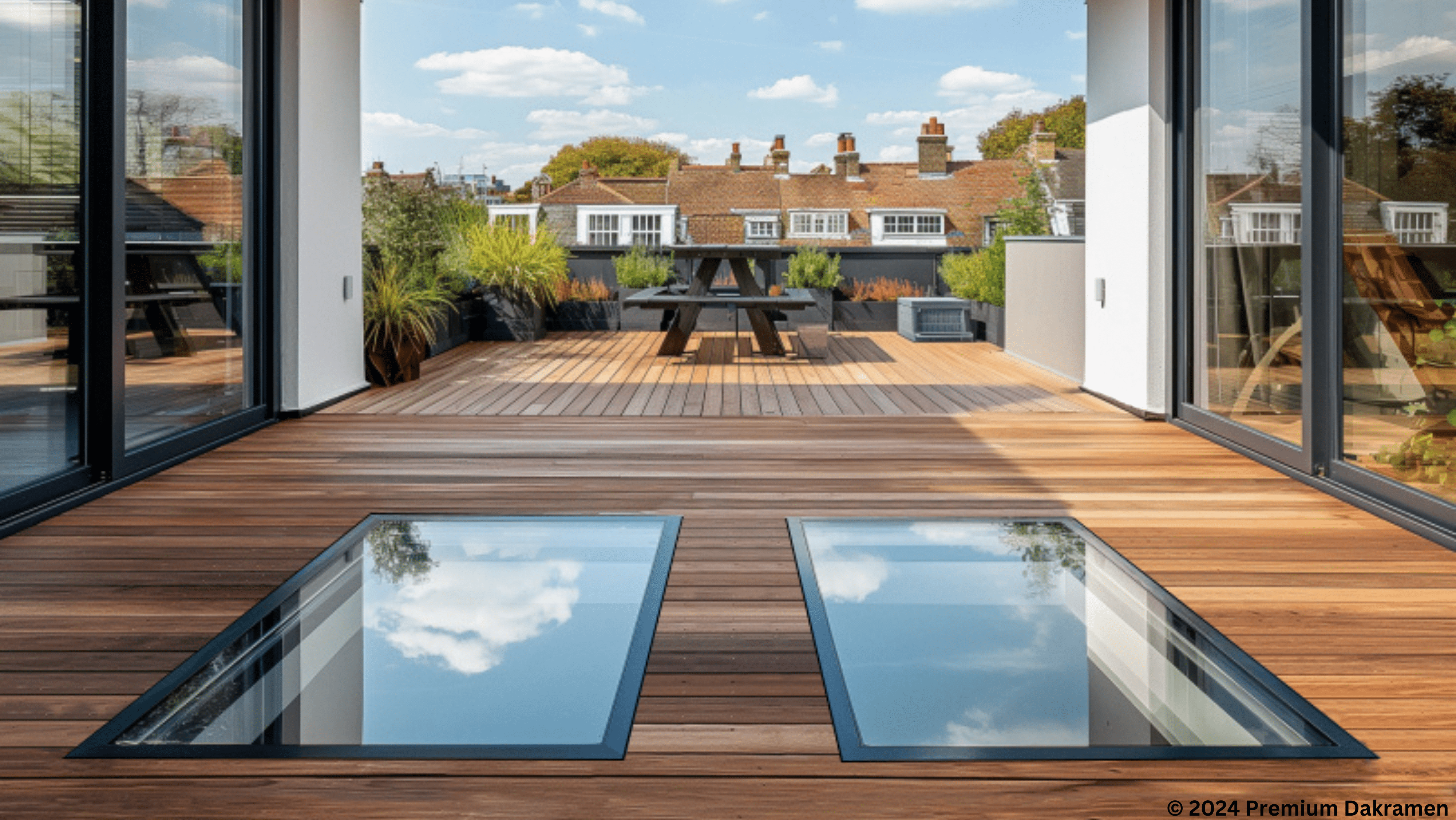 Installatie beloopbaar dakraam